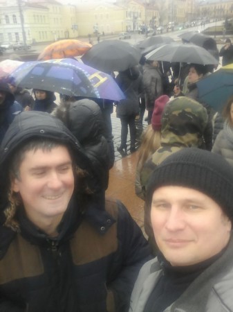 В Гродно участники митинга ИП призвали власти не вводить принудительно банковские терминалы (фото)