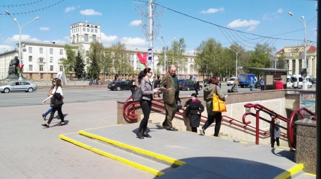 Минские члены БХД провели акцию к Дню печати (фото)