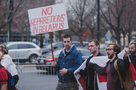 Митинг солидарности с Беларусью прошел в Филадельфии (фото)