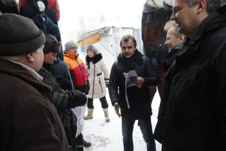 Лидеры белорусских правоцентристов посещают Дзержинск