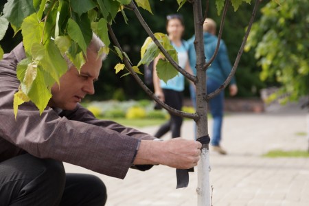 В Гомеле активисты провели экологический перфоманс «Помним. Скорбим» (фото)