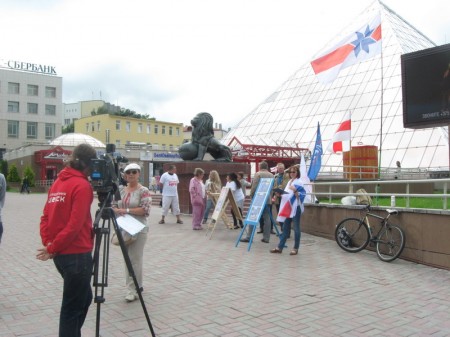 В Витебске во время правоцентристского пикета выявили нарушения на пикете БРСМ