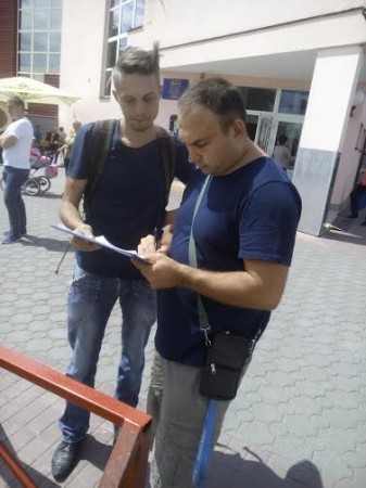 В Гродно на выходных с рынка выгнали пикет БХД (фото)
