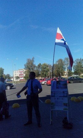 Арсений Чигирь провел пикетный марш-бросок по Быховскому округу (фото)