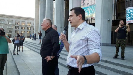Павел Северинец выступил на акции за свободные выборы